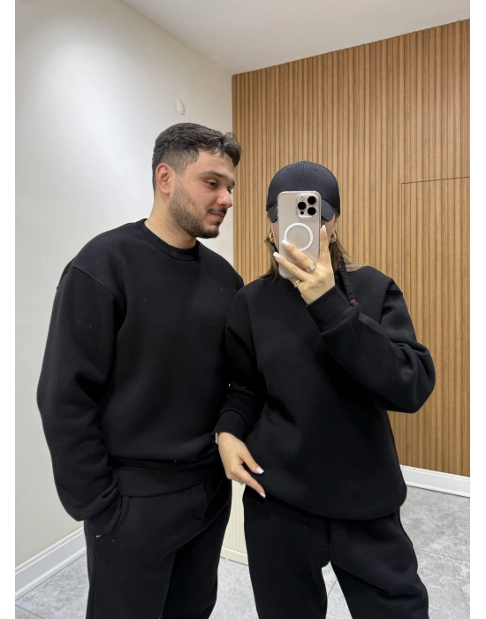 Unısex Basic Sweat Siyah