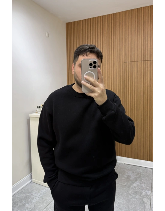 Unısex Basic Sweat Siyah