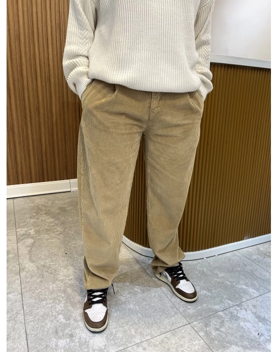 Kadife Pantolon Camel