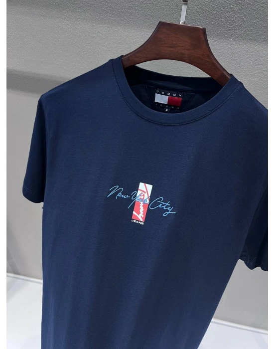 Marka Model Unısex Basic Tshirt Lacivert