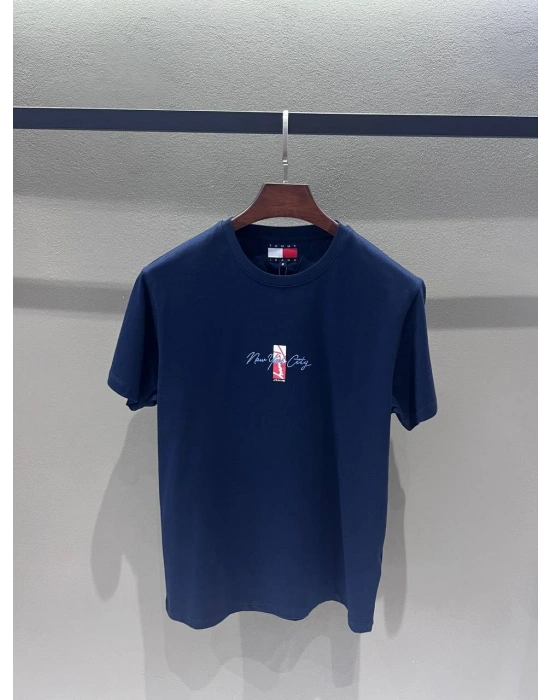 Marka Model Unısex Basic Tshirt Lacivert