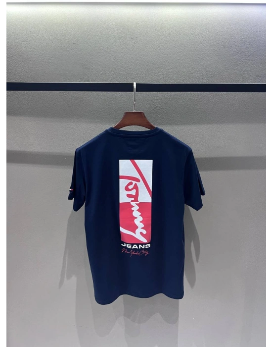 Marka Model Unısex Basic Tshirt Lacivert