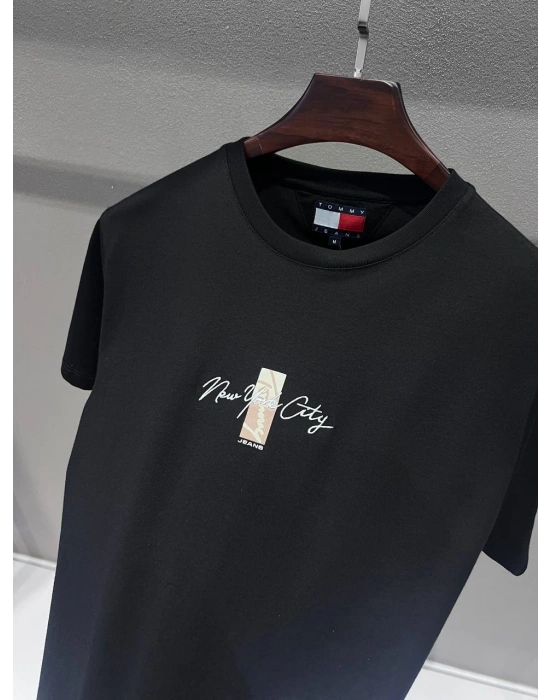 Marka Model Unısex Basic Tshirt Siyah