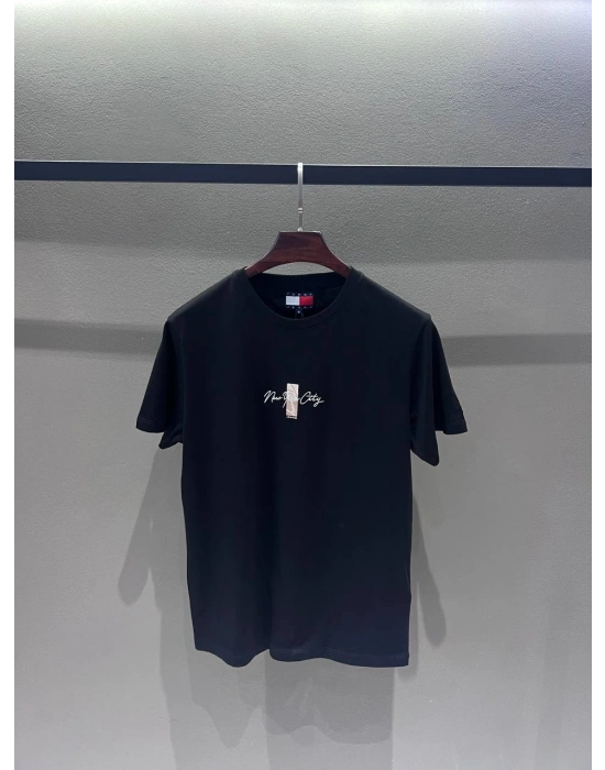 Marka Model Unısex Basic Tshirt Siyah