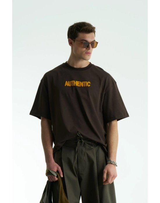 Tasarım Unisex Tshırt Kahve