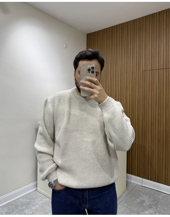 Akrelik Triko Kazak Bej