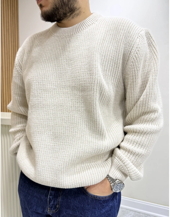 Akrelik Triko Kazak Bej