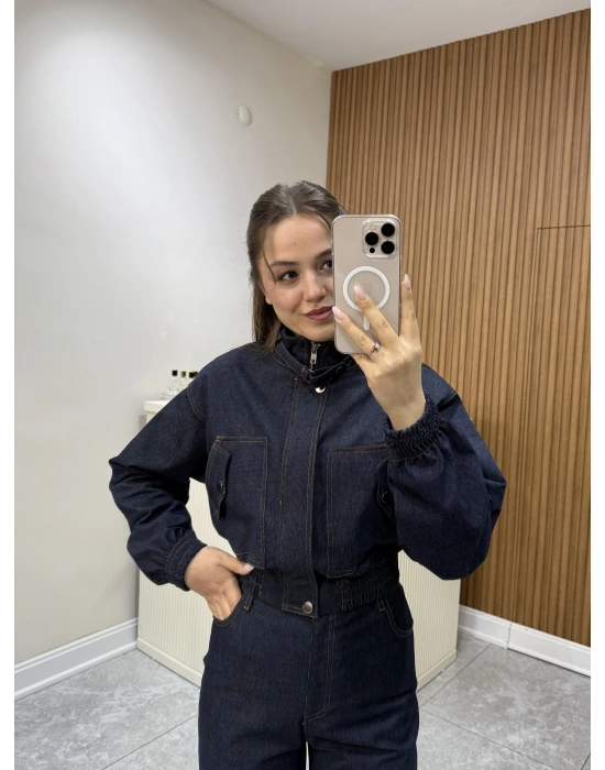 Bomber Denim Ceket