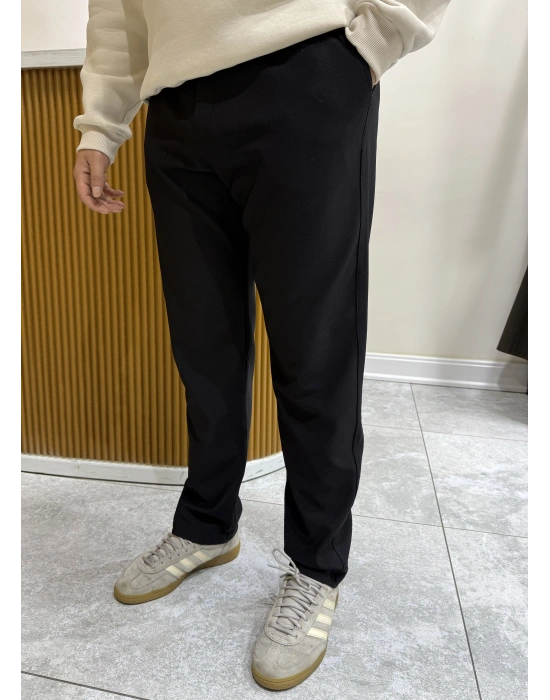 Boru Paça Pantolon Siyah