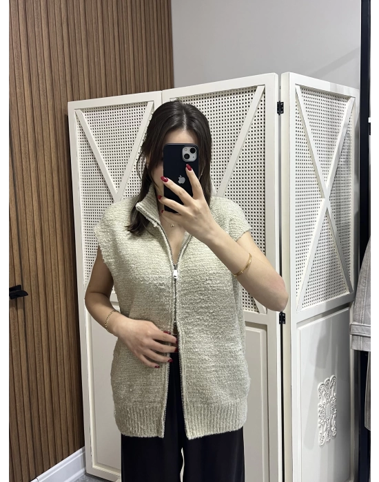 Buklet Yelek Bej