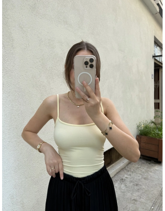İp Askılı Atlet Sarı