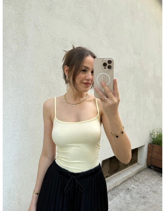 İp Askılı Atlet Sarı