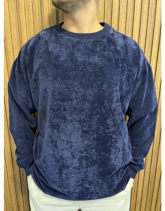 Kadife Lacivert Sweat