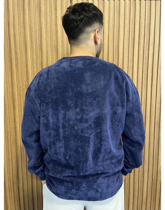 Kadife Lacivert Sweat