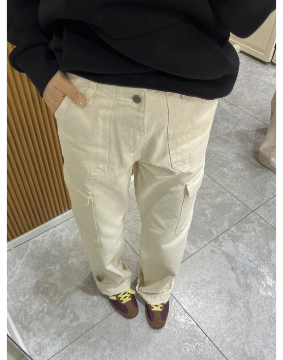 Kargo Pantolon Bej