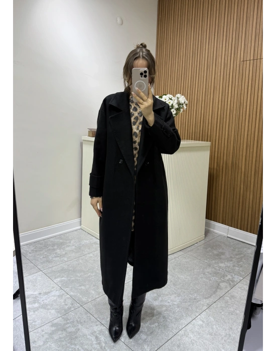 Kaşe Astarlı Kaban Siyah