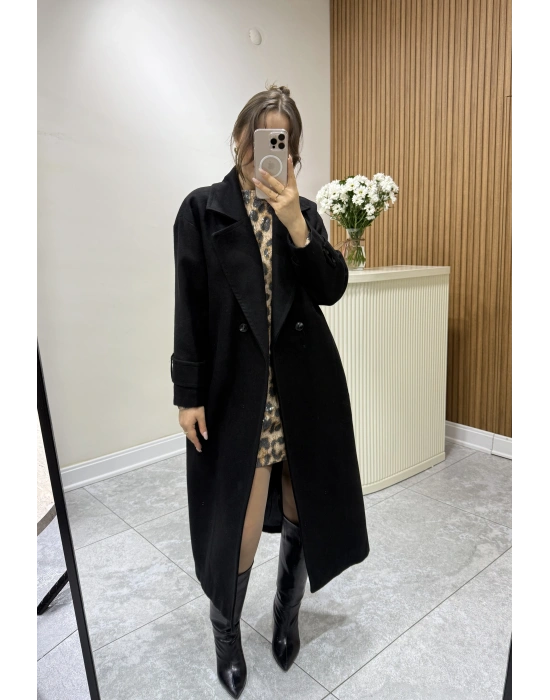 Kaşe Astarlı Kaban Siyah