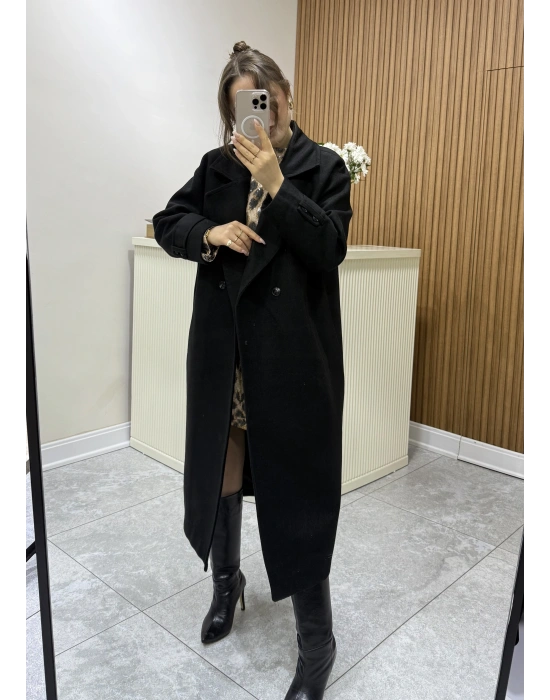 Kaşe Astarlı Kaban Siyah