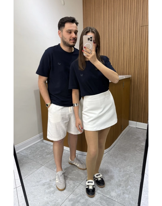 Keten Beyaz Şort