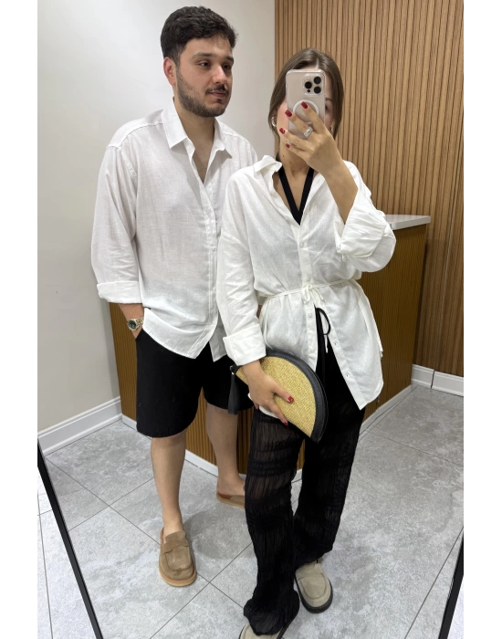 Keten Siyah Şort