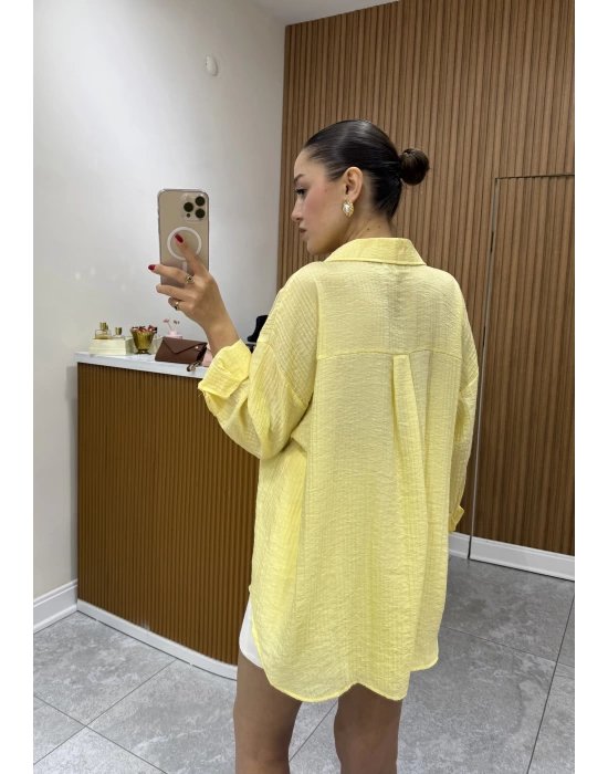 Marka Model Gofre Sarı Gömlek