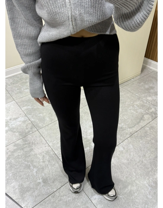 Marka Model İspanyol Paça Tayt Siyah