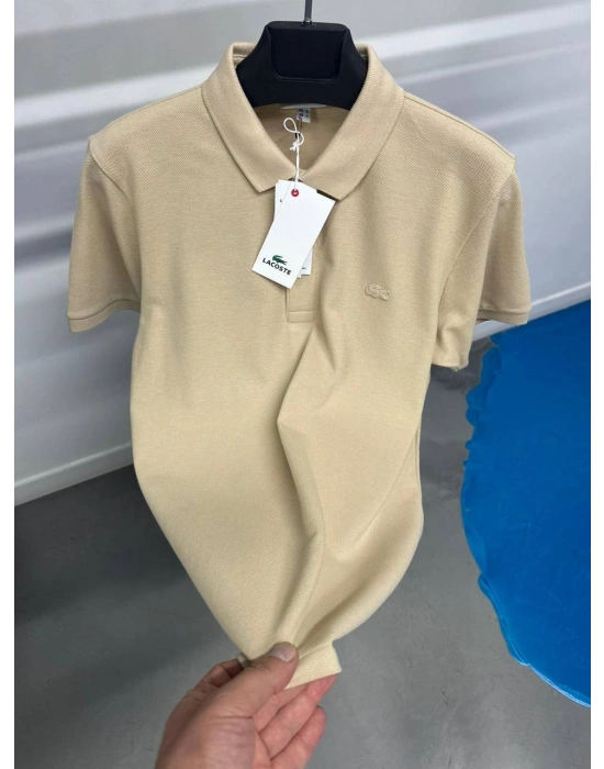 Marka Model Polo Yaka Tshirt Bej