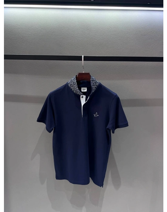 Marka Model Polo Yaka Tshirt Lacivert