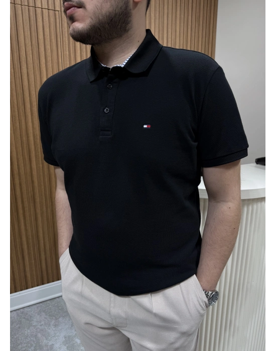 Marka Model Polo Yaka Tshirt Siyah