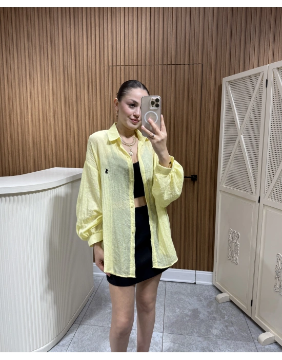 Marka Model Sarı Gömlek
