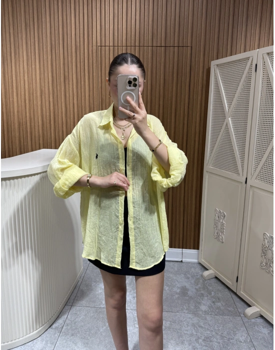 Marka Model Sarı Gömlek