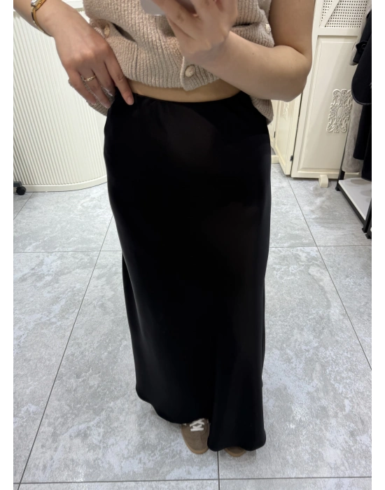 Siyah Saten Etek