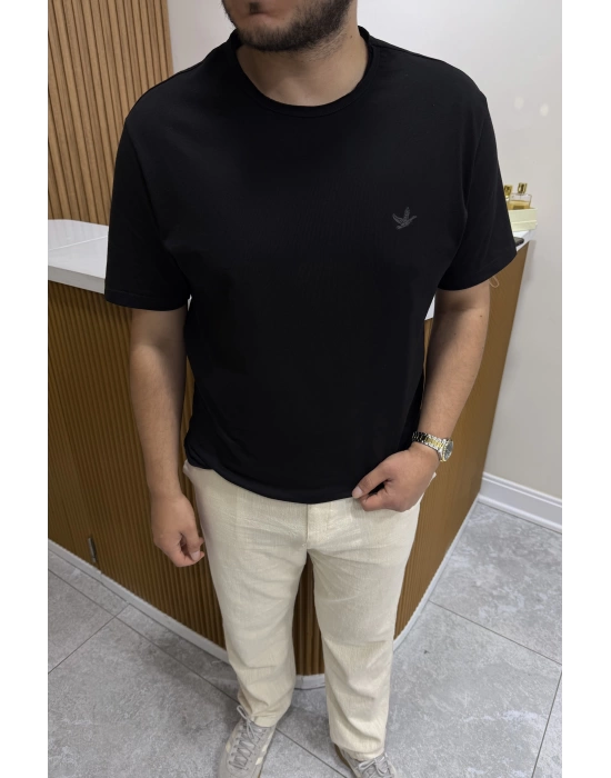 Marka Model Siyah T-shirt