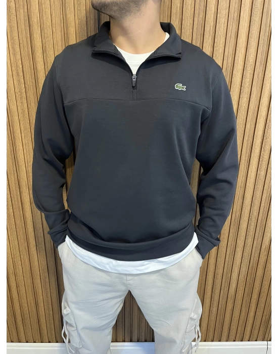 Marka Model Yarım Fermuarlı Antrasit Sweat