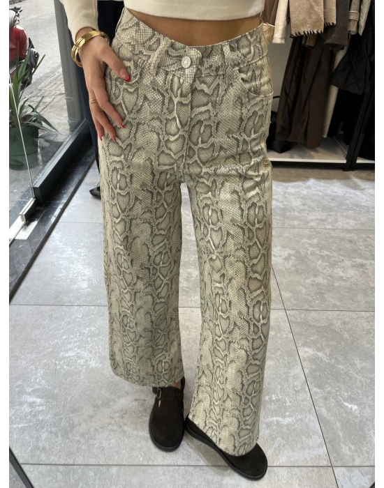 Marka Model Yılan Desenli Jean