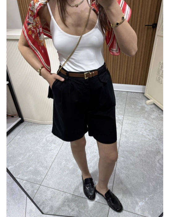 Zra Şehir Boy Şort Siyah