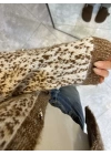 Trok Taşlı Kahve Hırka