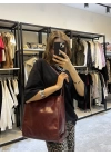 Uzun Askılı Bordo Kol Çantası