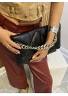 Aksesuarlı Clutch Çanta