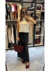 Marka Model Siyah Saten Etek
