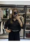 Marka Oversize Gömlek Siyah