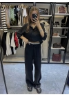 Marka Oversize Gömlek Siyah