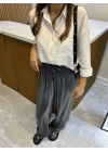 Marka Oversize Gömlek Beyaz