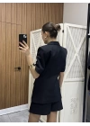 Double Kumaş Fit Ceket Siyah