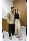Tensel Sütlü Kahve Gömlek