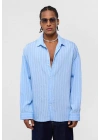 Mavi Beyaz Çizgili Gömlek