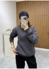 Unisex Basic Sweat Füme
