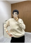 Unisex Basic Sweat Bej