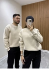 Unisex Basic Sweat Bej