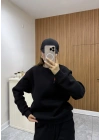 Unısex Basic Sweat Siyah